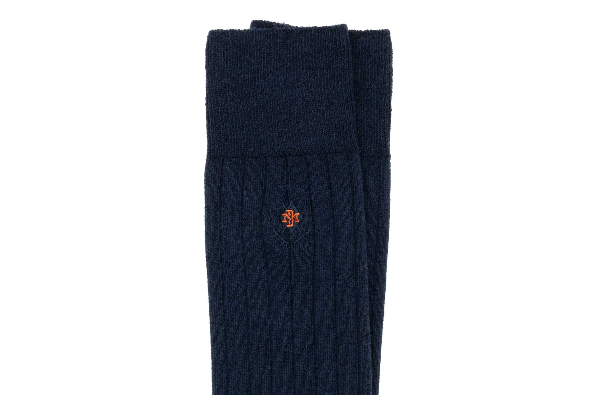 All Season Country Classic Meino Wool and Pima Cotton Socks - Navy
