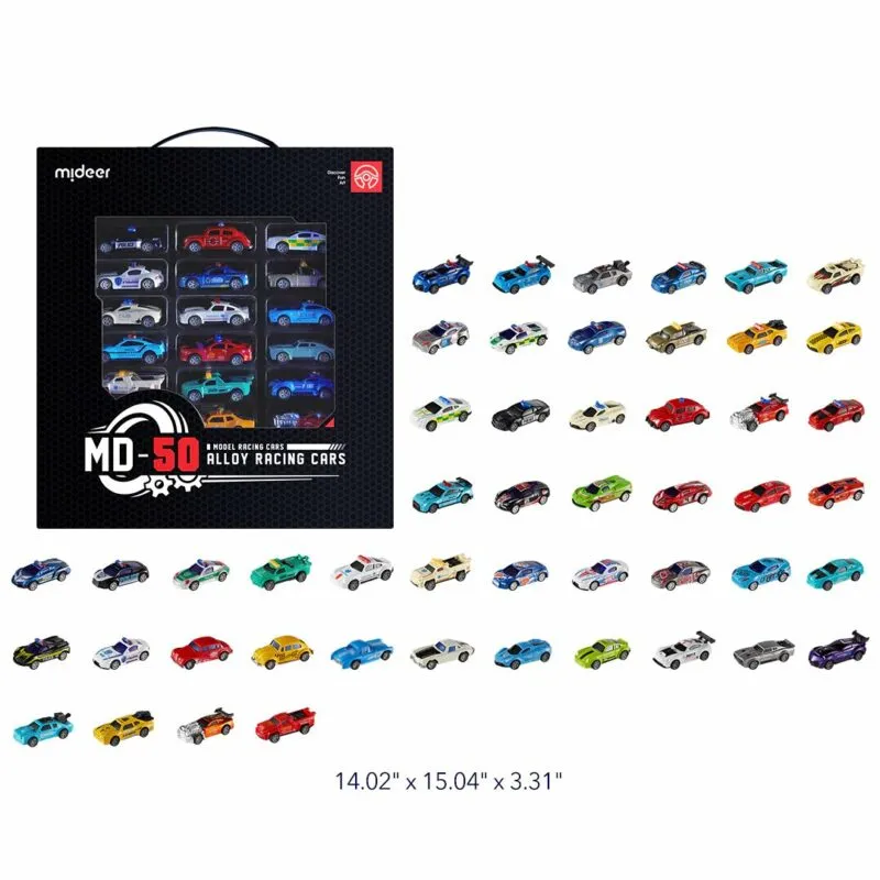 Alloy Racing Cars: Classic Pullback Cars 50pc