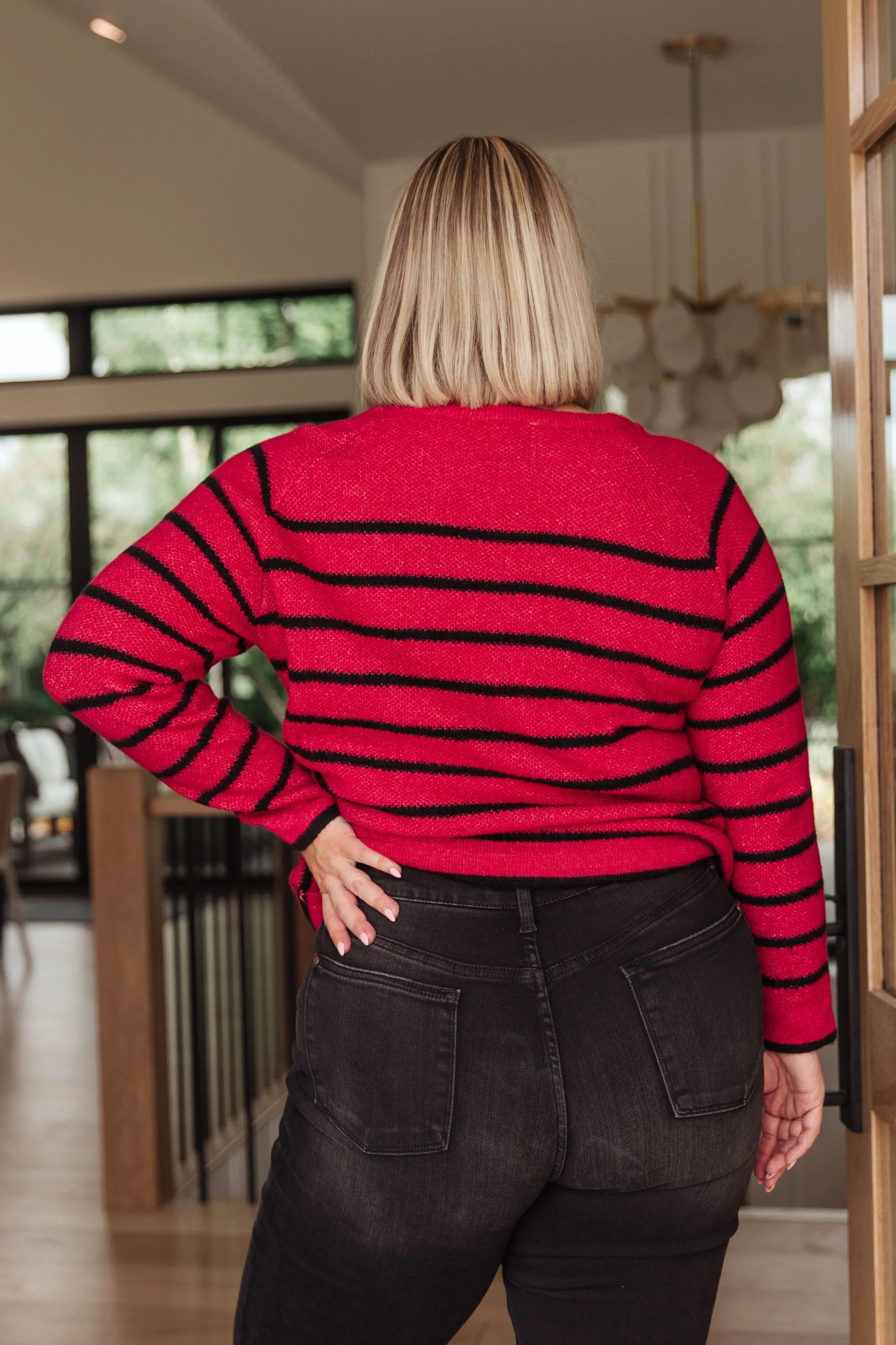 Are We There Yet? Striped Sweater - 10/14
