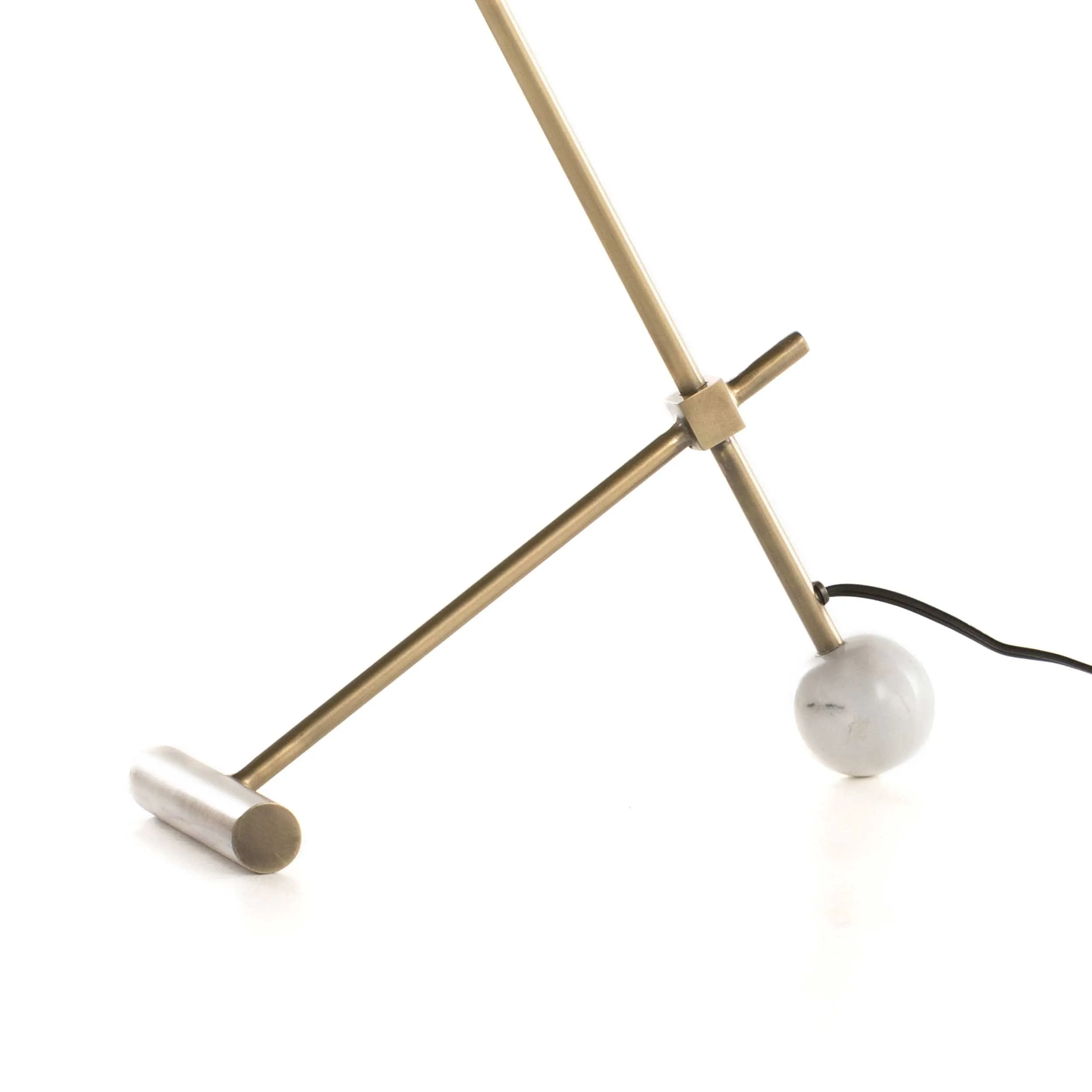 Becker Table Lamp, Charcoal/White