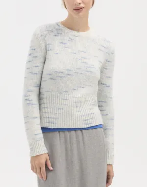 Bicolor Sweater in Cream
