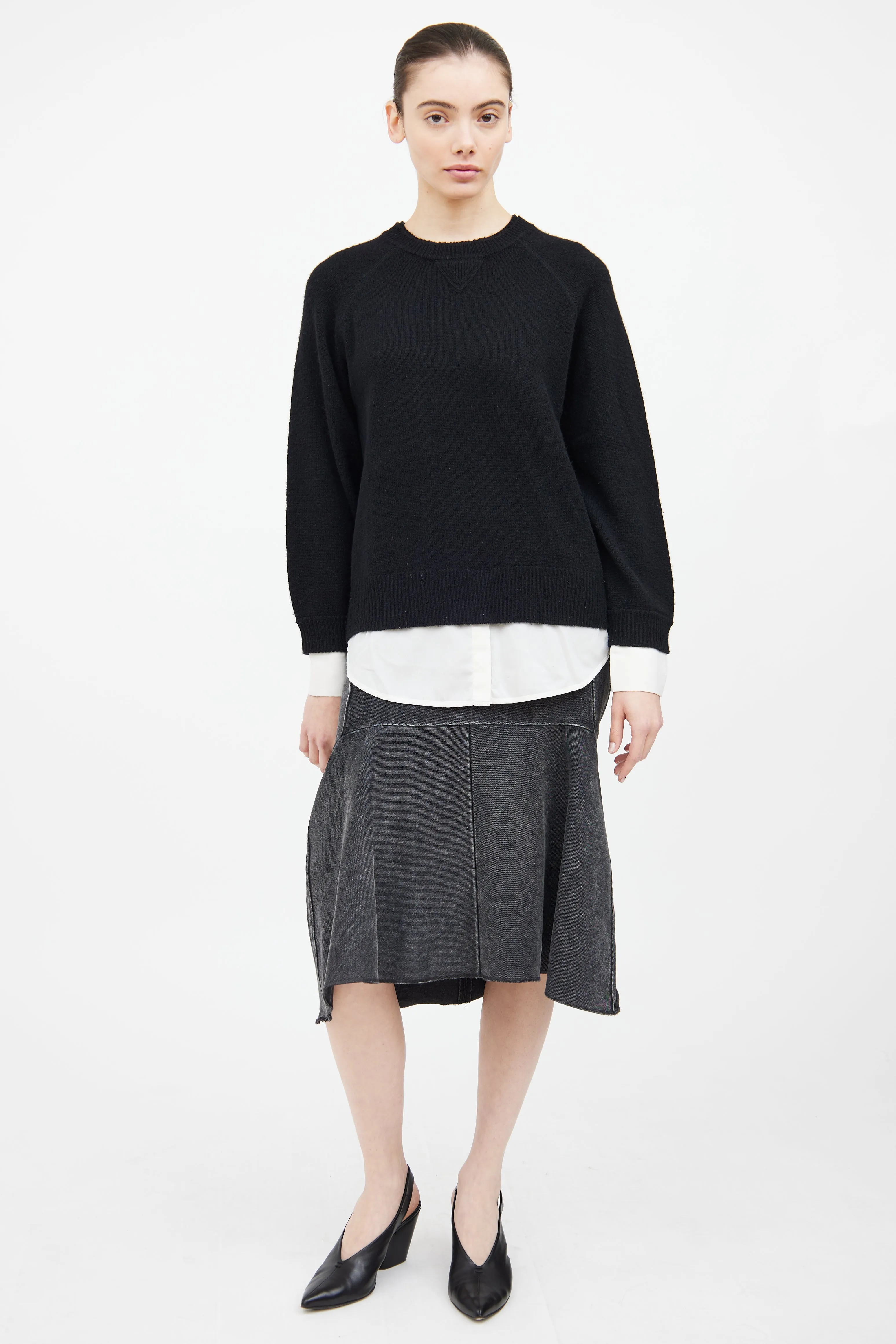 Black Layered Sweater