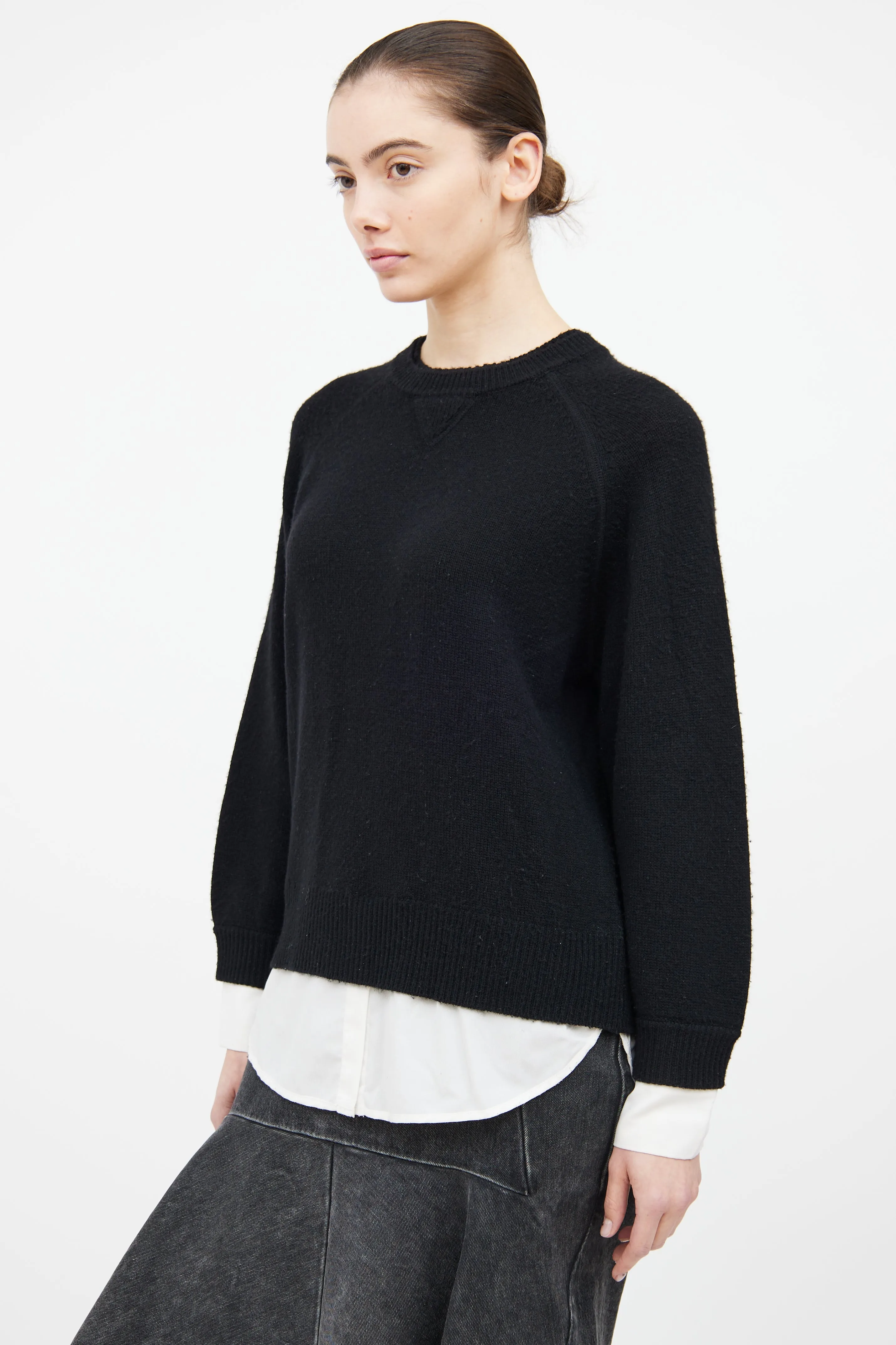 Black Layered Sweater