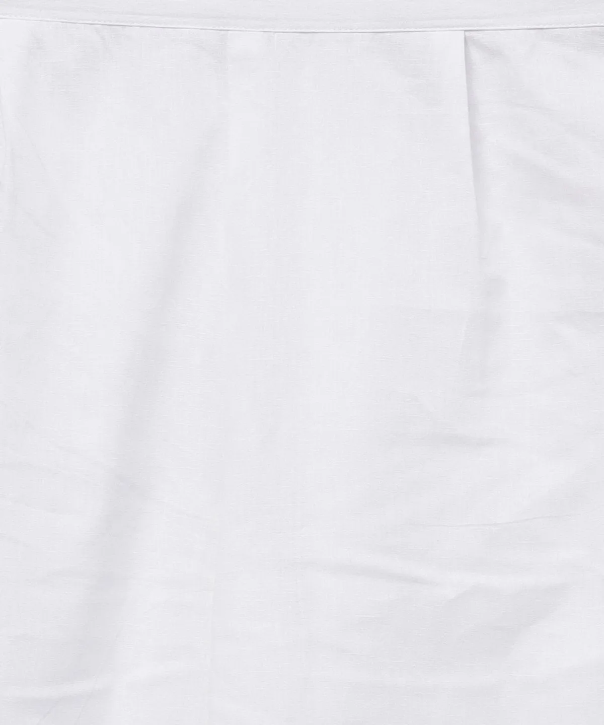 Blue Printed Gathered A-Line Kurta With White Palazzo