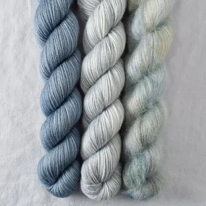 Blue Slate, Frozen, Migration - Pillowy Cowl Set - Babette