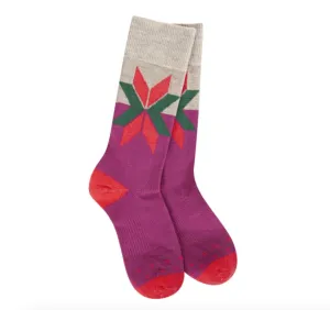 Boysenberry Crew Sock