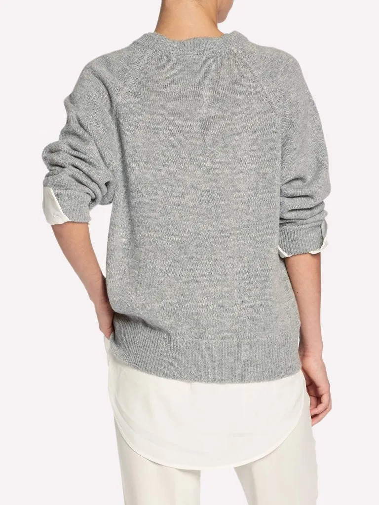 Brochu Walker - Layered Sweatshirt in Husky With White Underlining