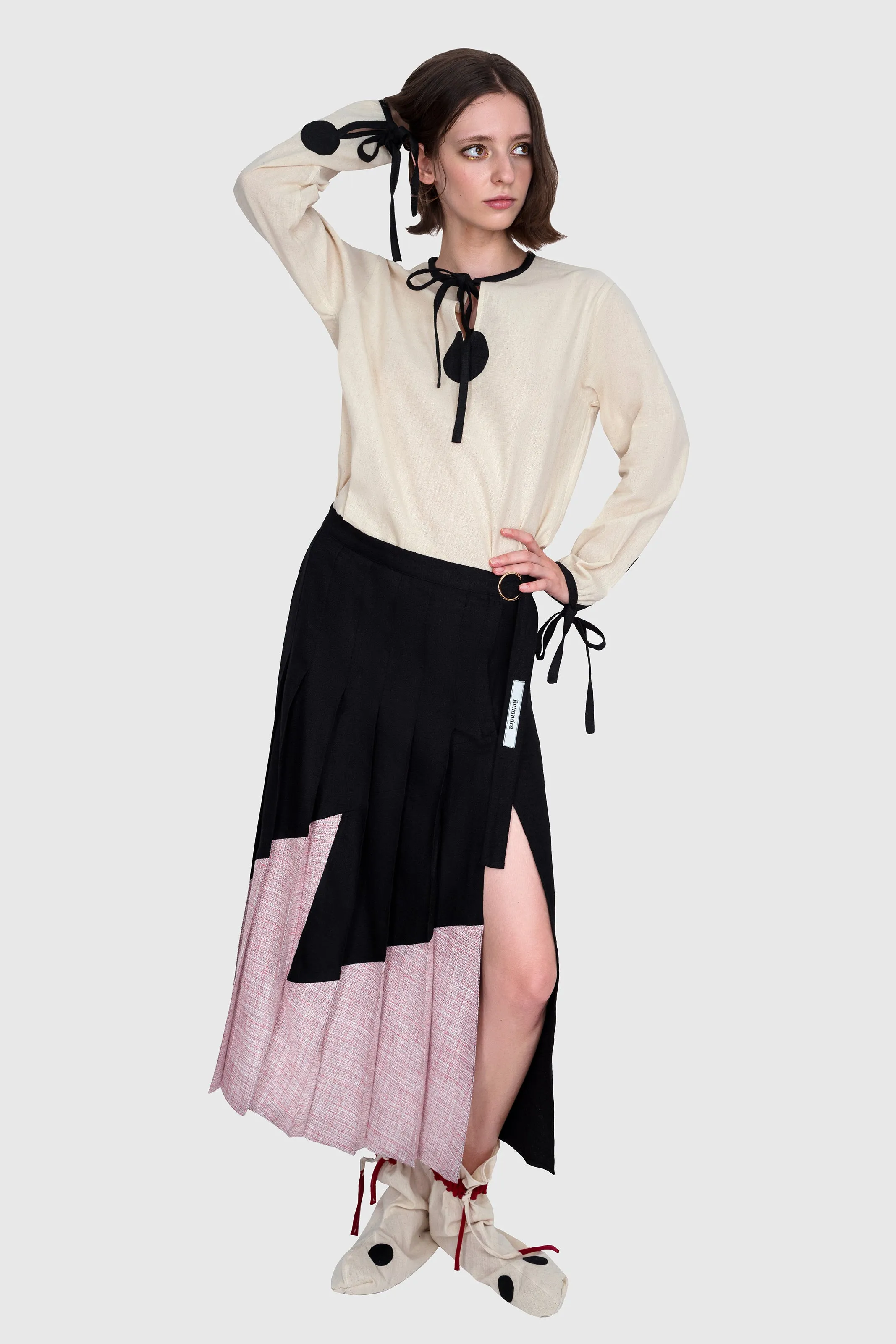 Butter White Shirt - With Black Zen Circles