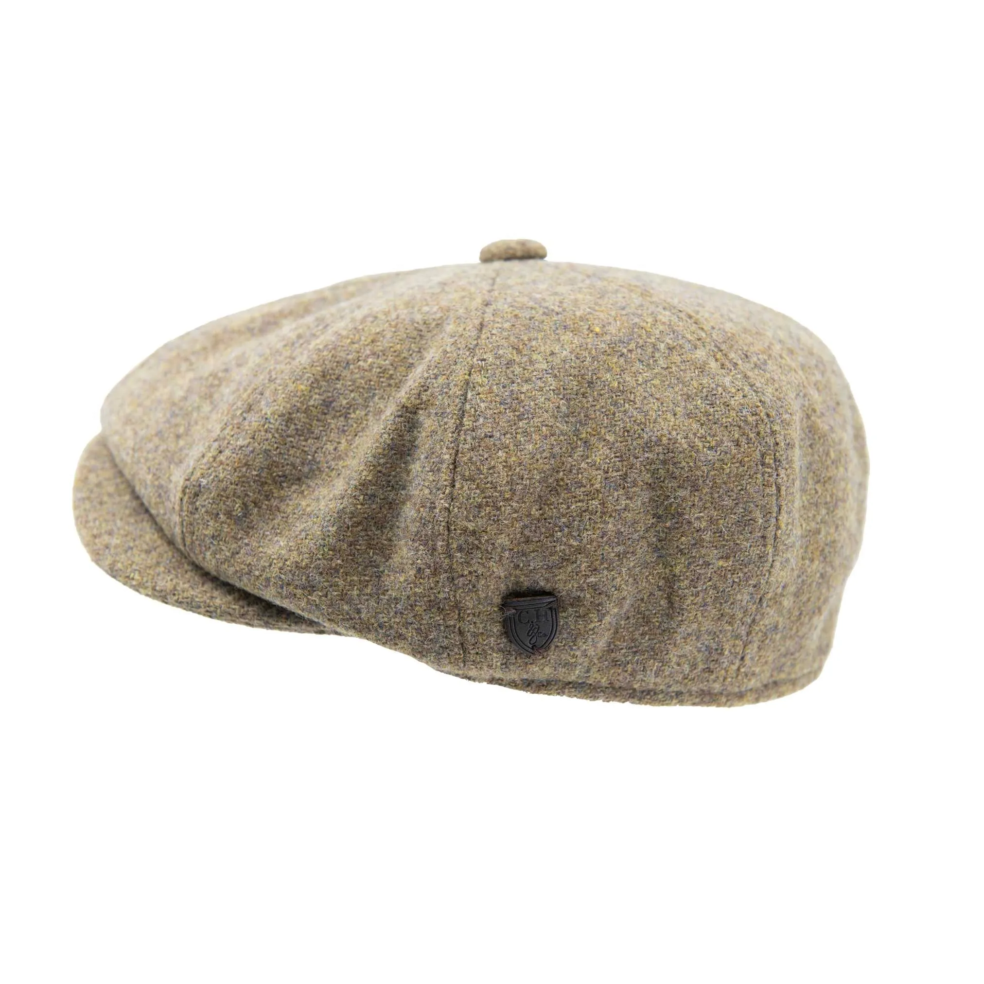 Carlyle Heath Plain Wool Mix Newsboy Cap