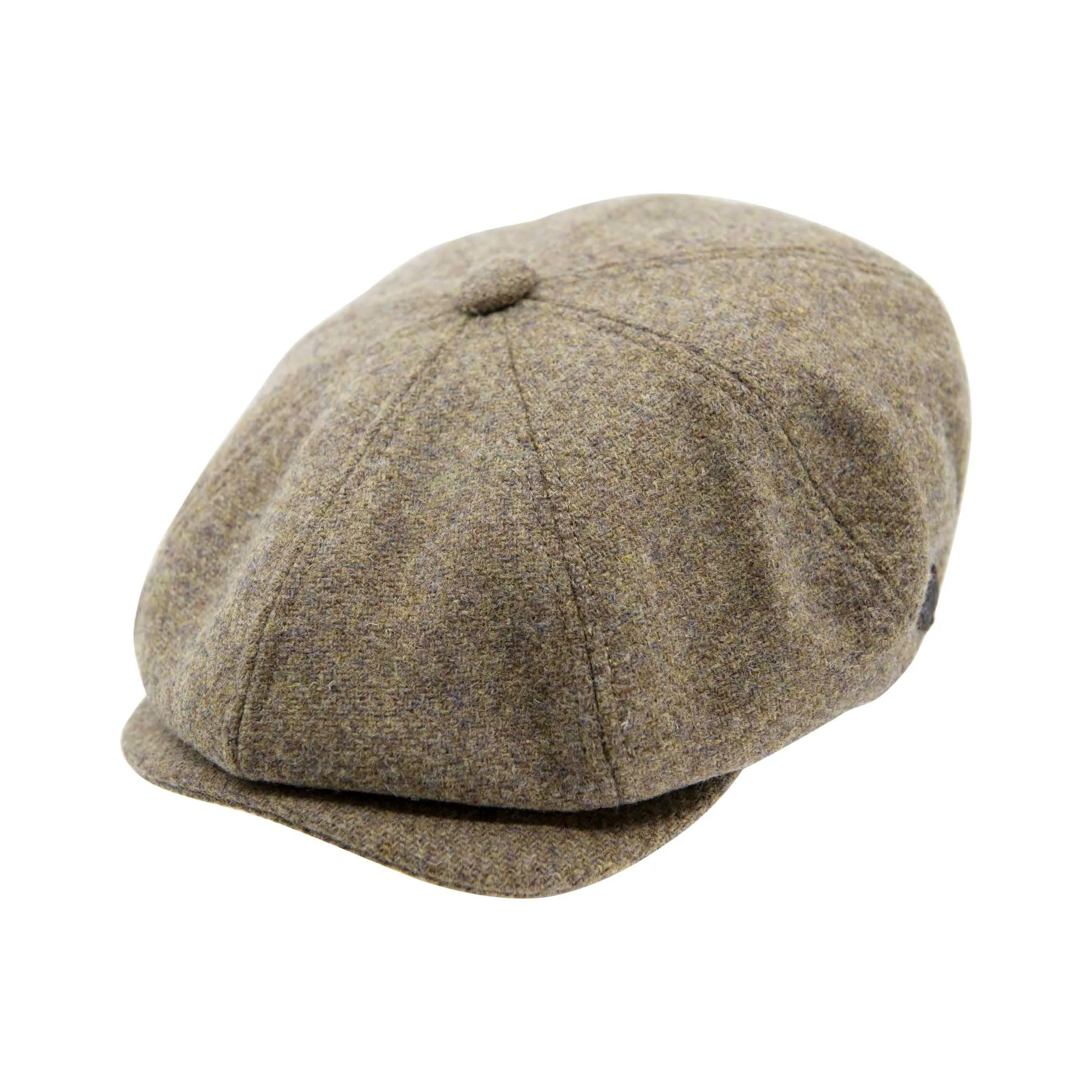 Carlyle Heath Plain Wool Mix Newsboy Cap