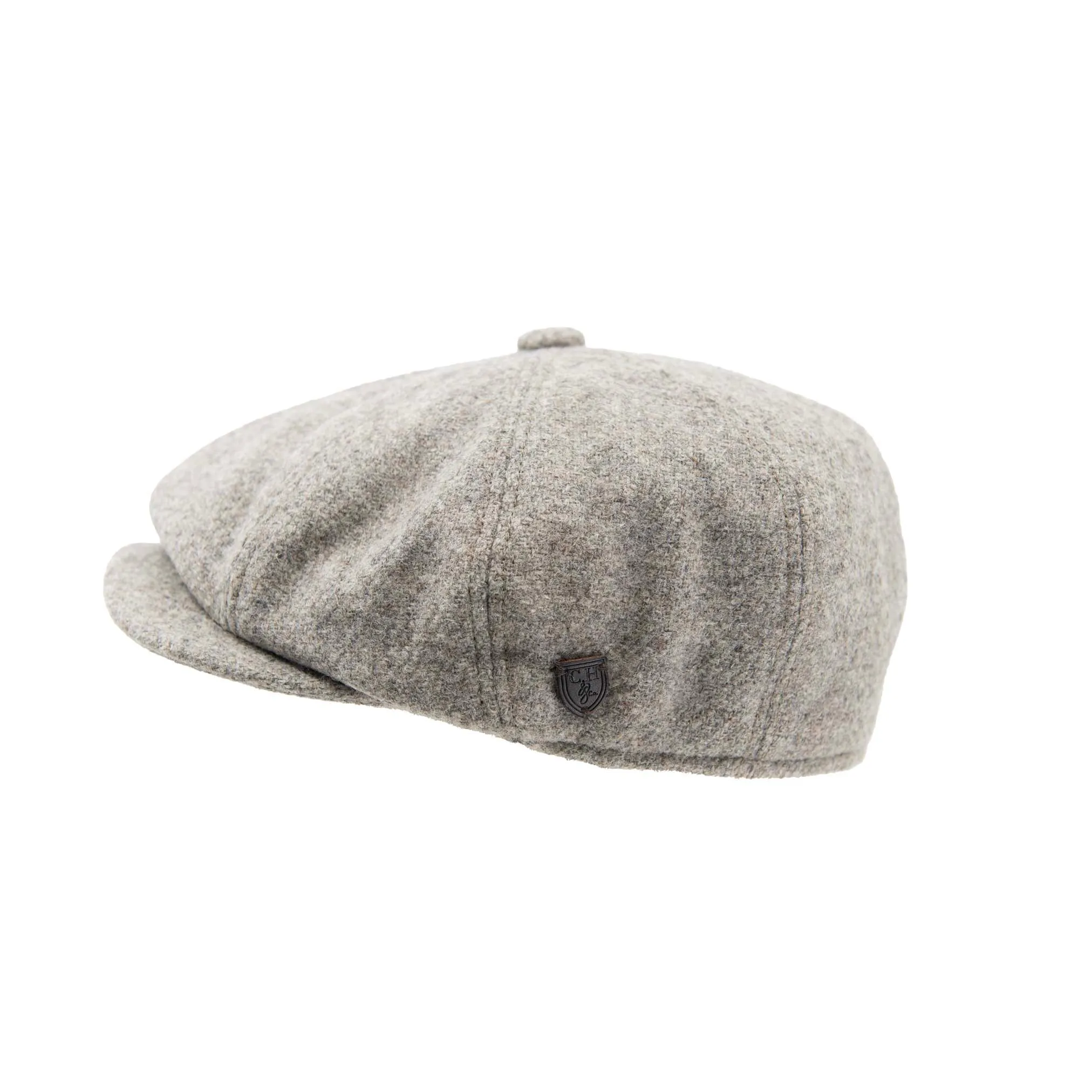 Carlyle Heath Plain Wool Mix Newsboy Cap