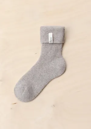 Cashmere & Merino Socks in Oatmeal Melange