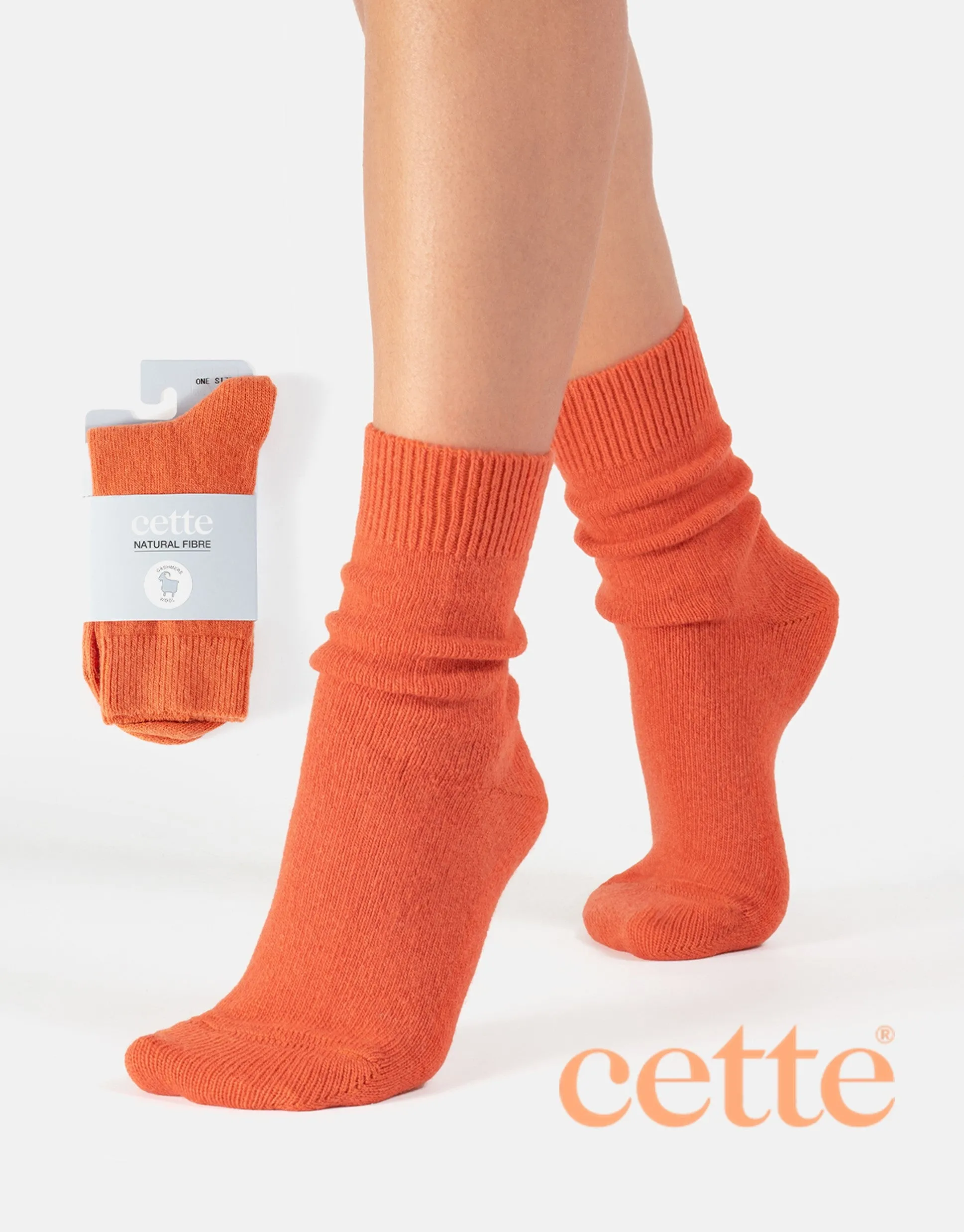 Cette Cosy Cashmere & Merino Blend Sock 281-12 Lava Lamp