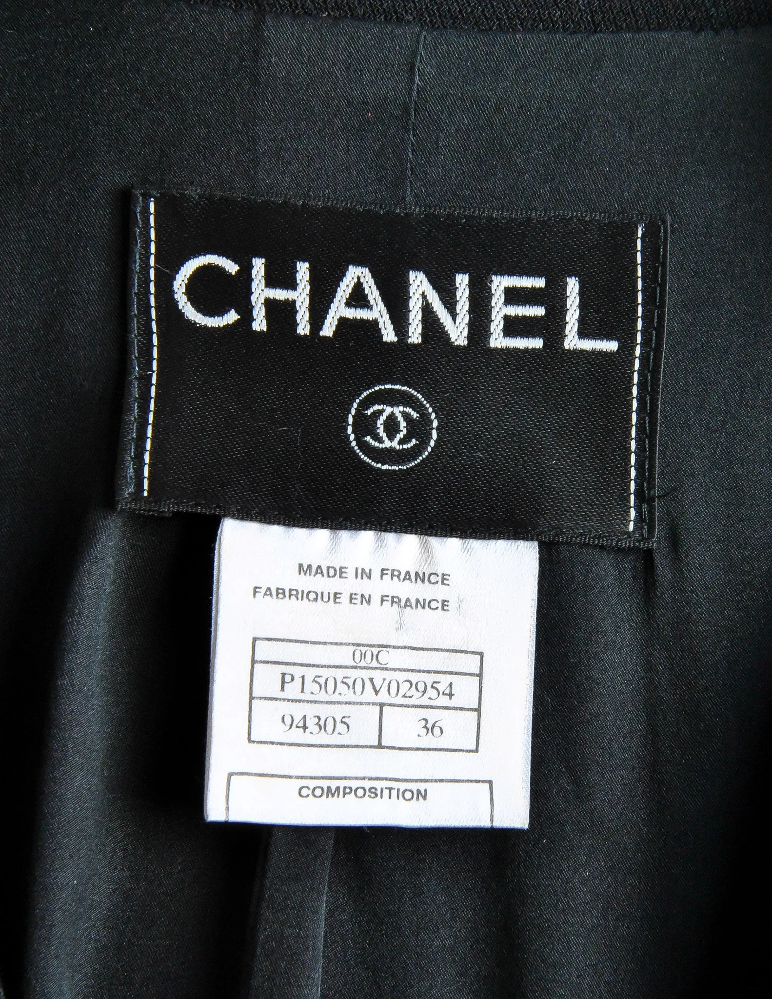 Chanel Vintage Black Wool Peplum Blazer
