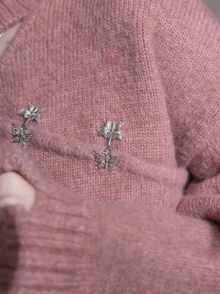 Chinese style wool sweater【s0000005833】
