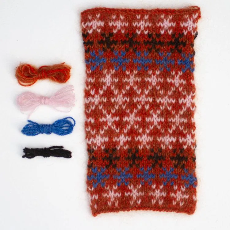 Coloured Crosses by Anne Ventzel, No 2 yarn kit (ex pattern)