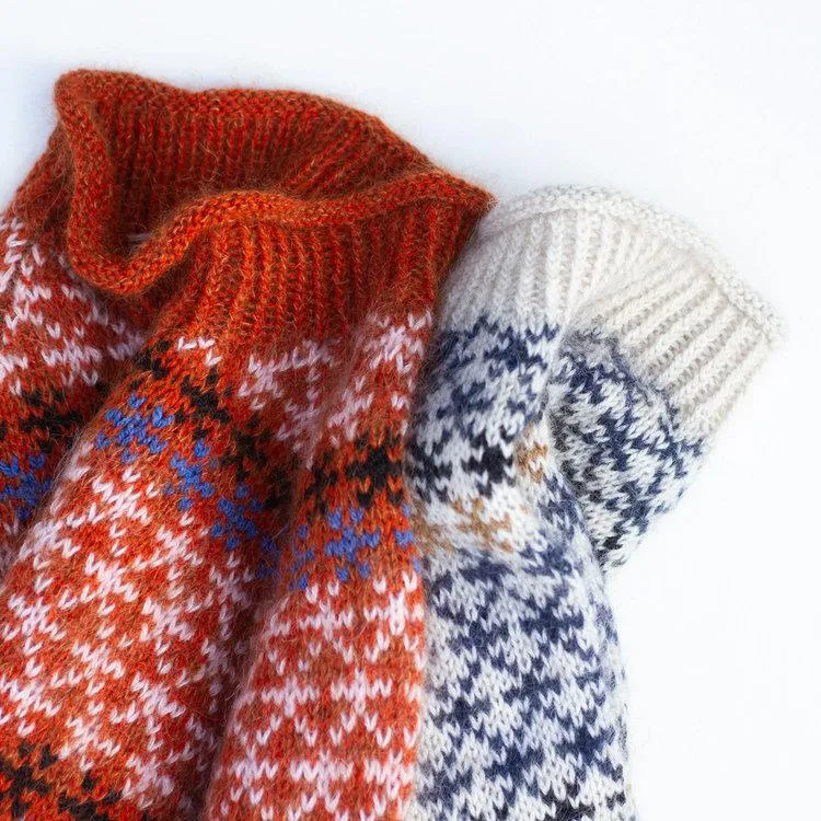 Coloured Crosses by Anne Ventzel, No 2 yarn kit (ex pattern)
