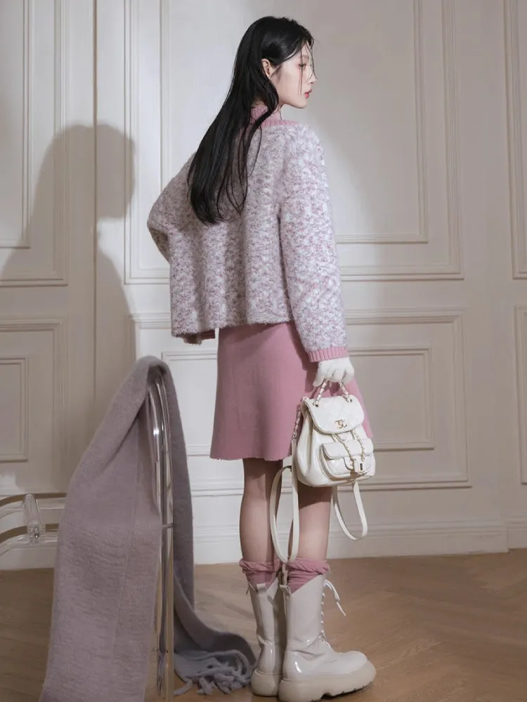 Contrast color wool suit【s0000005868】