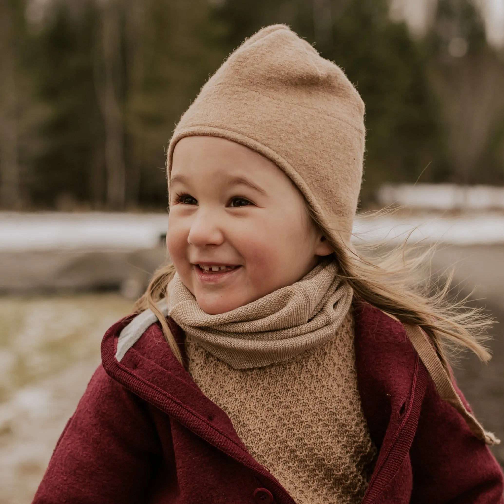 Disana Toddler/Child/Adult Knit Neck Buff, Merino Wool