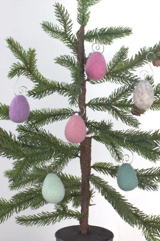 Easter Egg Ornaments- Lavender, Pink, Teal Mix