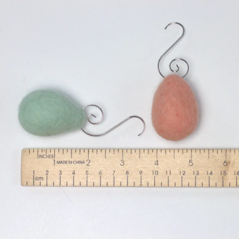 Easter Egg Ornaments- Lavender, Pink, Teal Mix