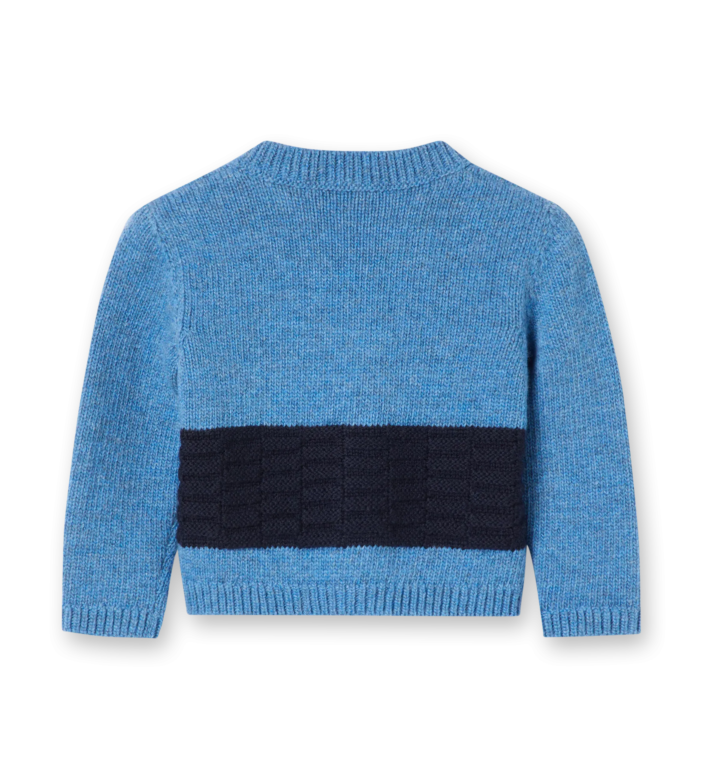 Embroidered Wool Cardigan Dusk Blue