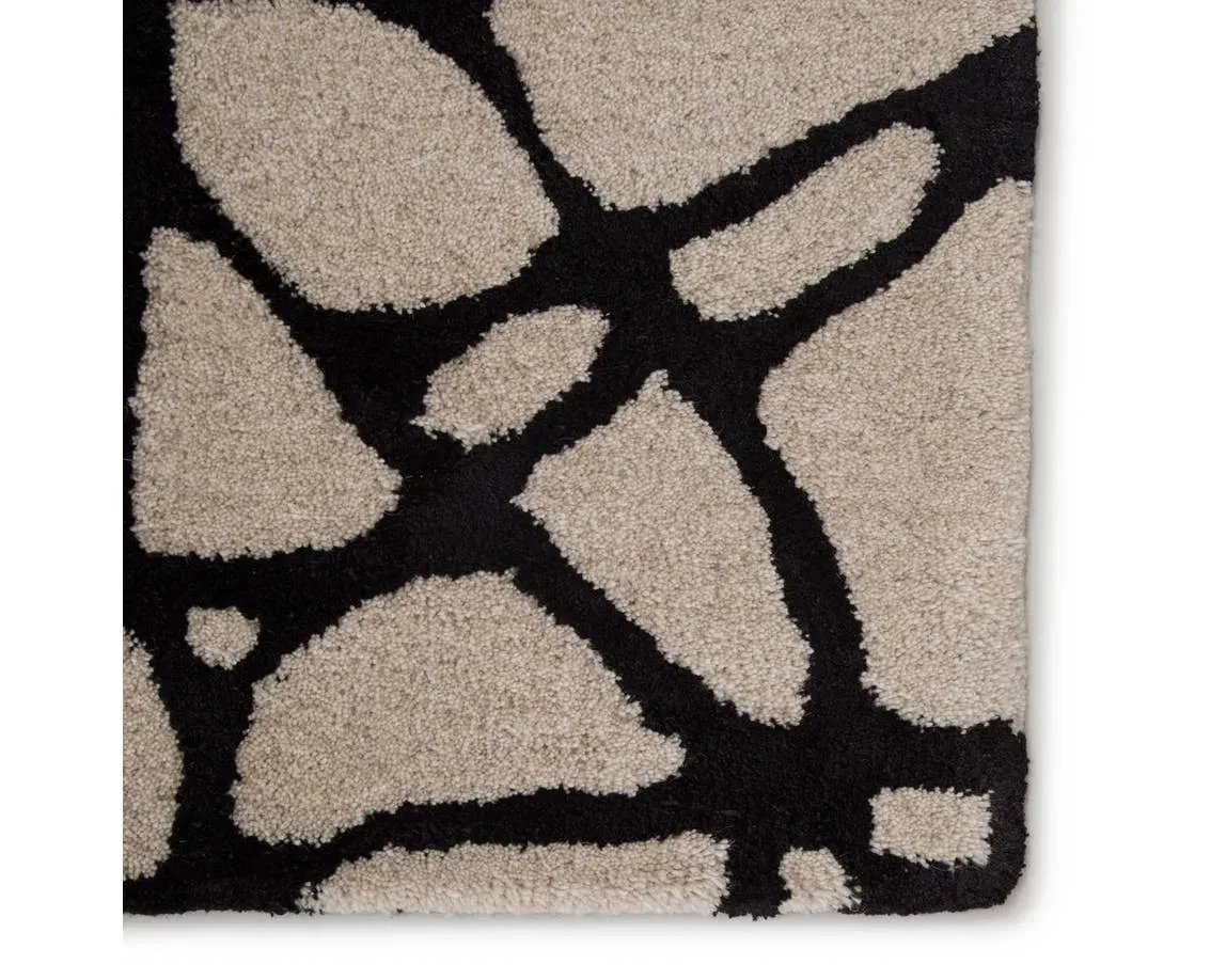 Etho by Nikki Chu ENK12 Black/Cream Rug