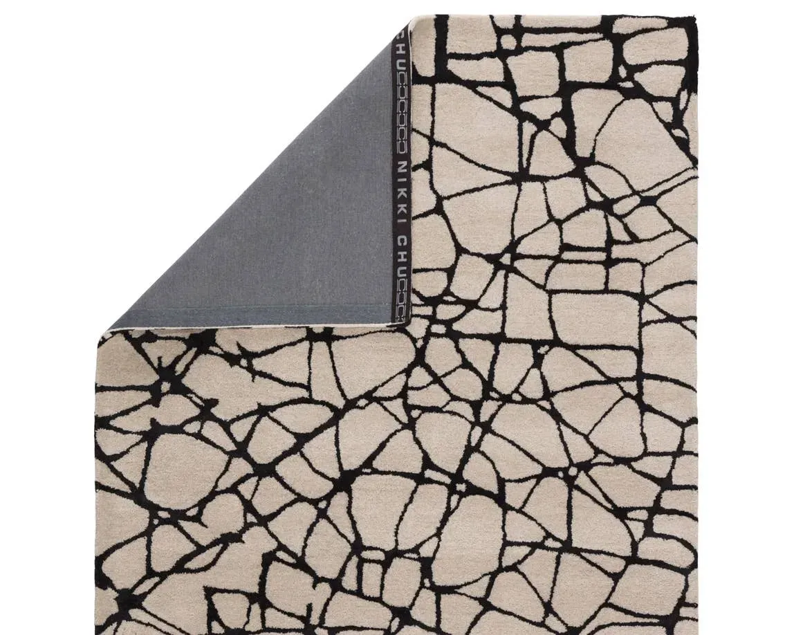 Etho by Nikki Chu ENK12 Black/Cream Rug