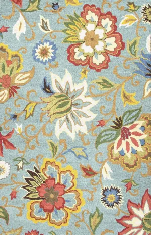 Hacienda HAC09 Red/Green Rug
