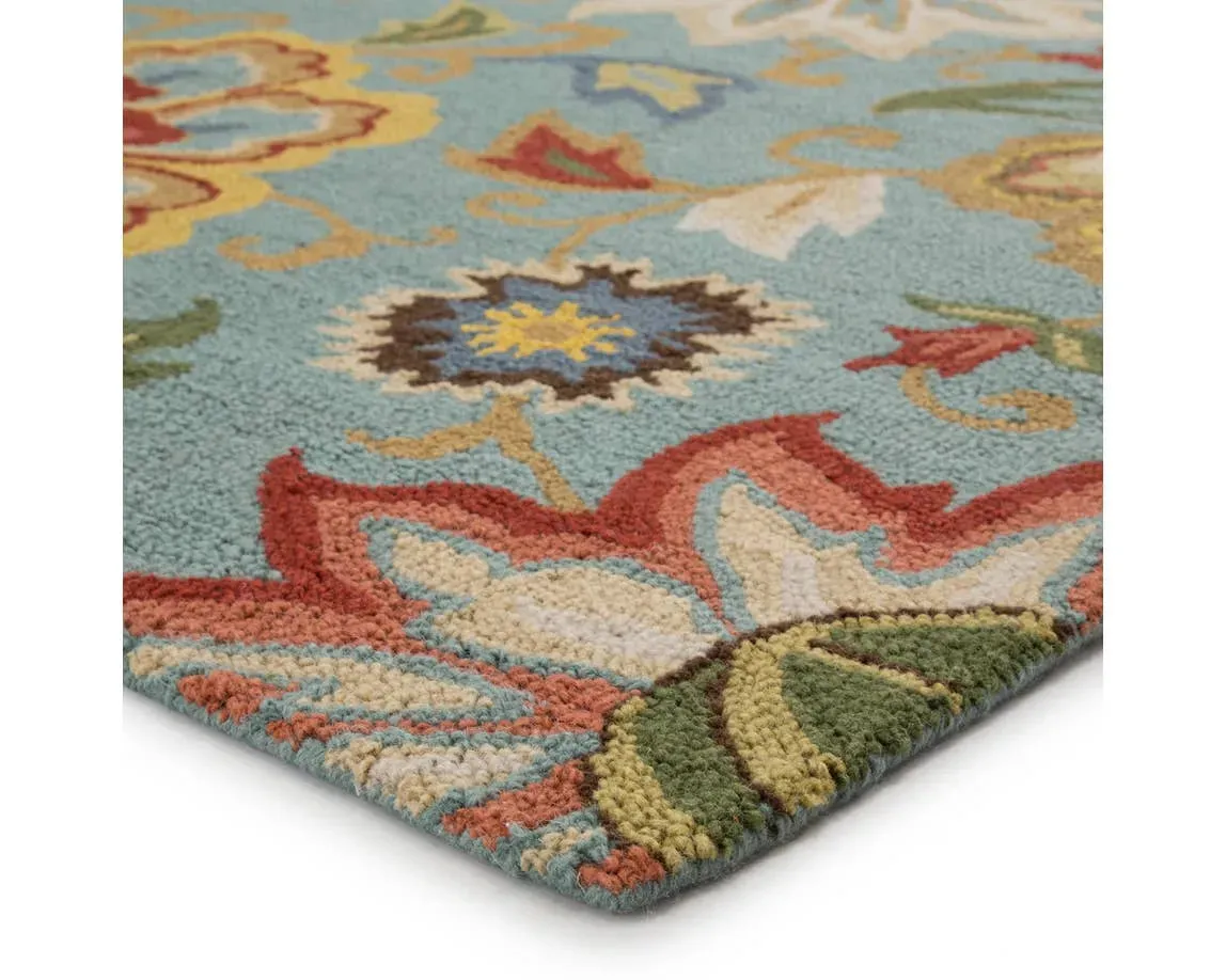Hacienda HAC09 Red/Green Rug