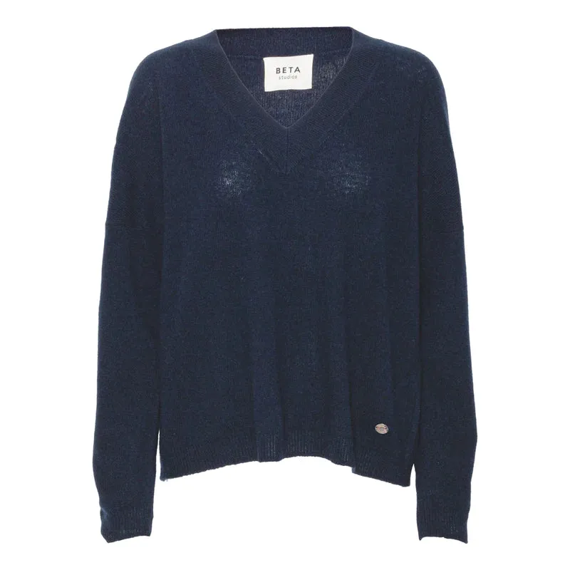 HAIMA V-NECK | NAVY