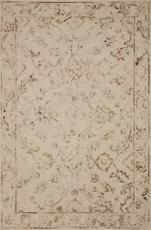 Halle Rug in Natural & Sage