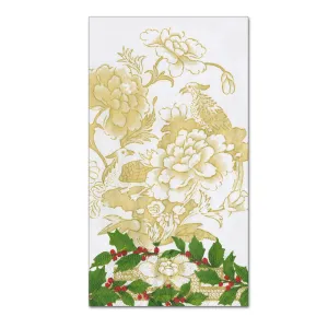 Holly Ceramic Ivory Paper Guest Towels - Buffet Napkins