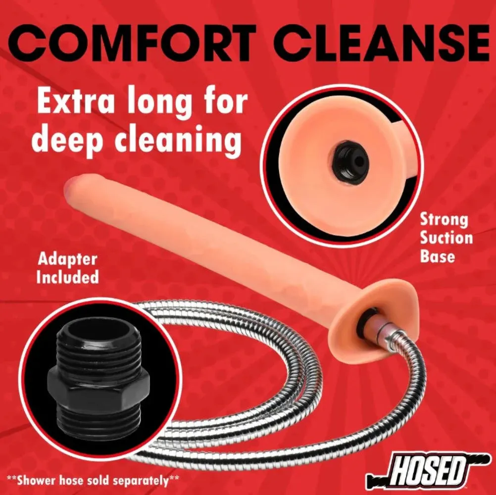 Hosed 15" Thick Penis Enema Hose