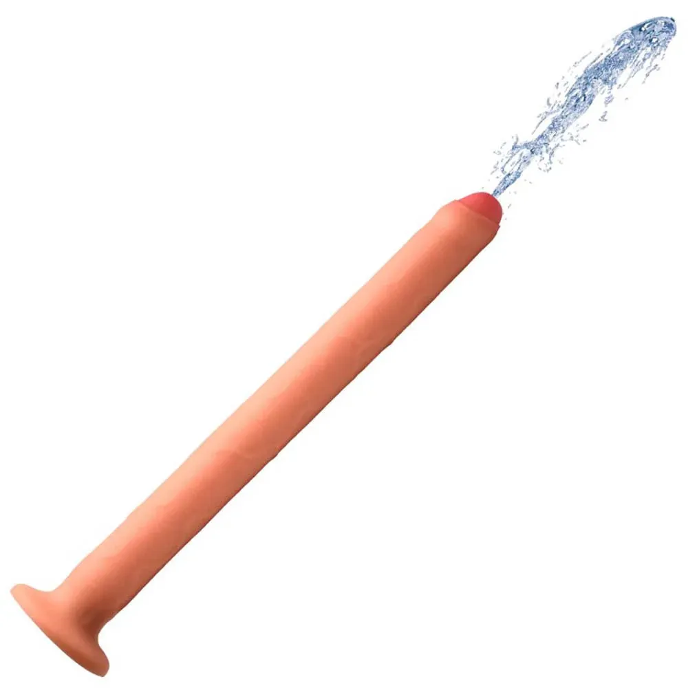 Hosed 15" Thick Penis Enema Hose