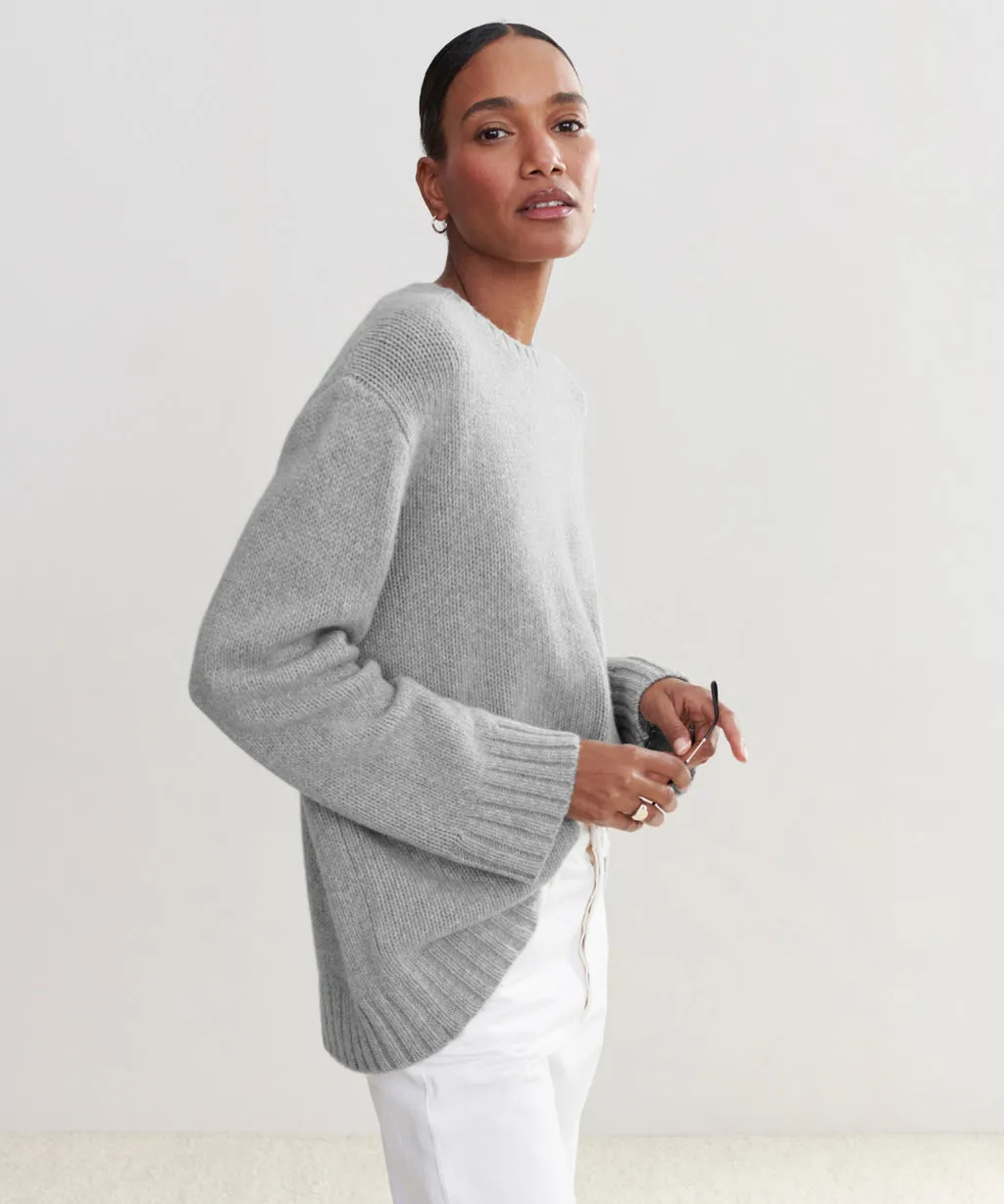 Jenni Kayne - Cashmere Amelia Crewneck in Grey