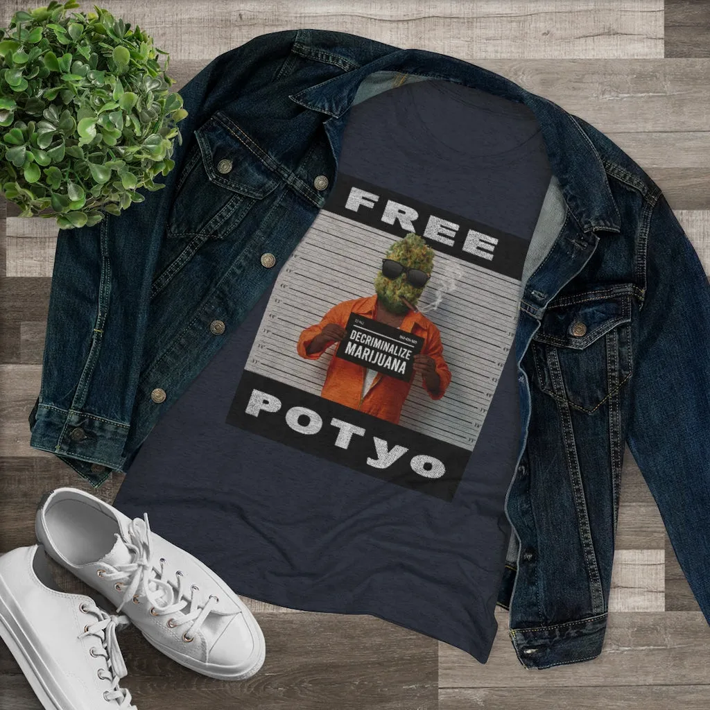 KCC  Women's T-shirts  Triblend Tee/ Free Potyo