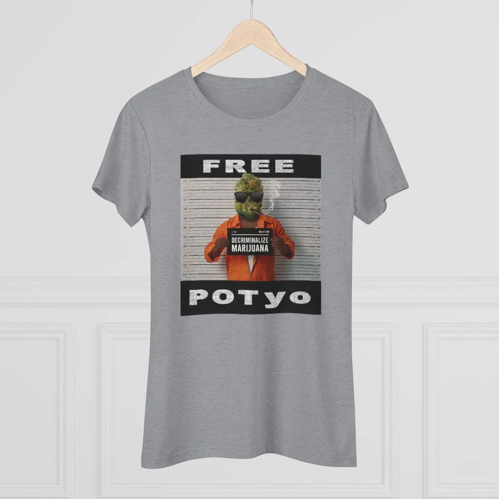 KCC  Women's T-shirts  Triblend Tee/ Free Potyo