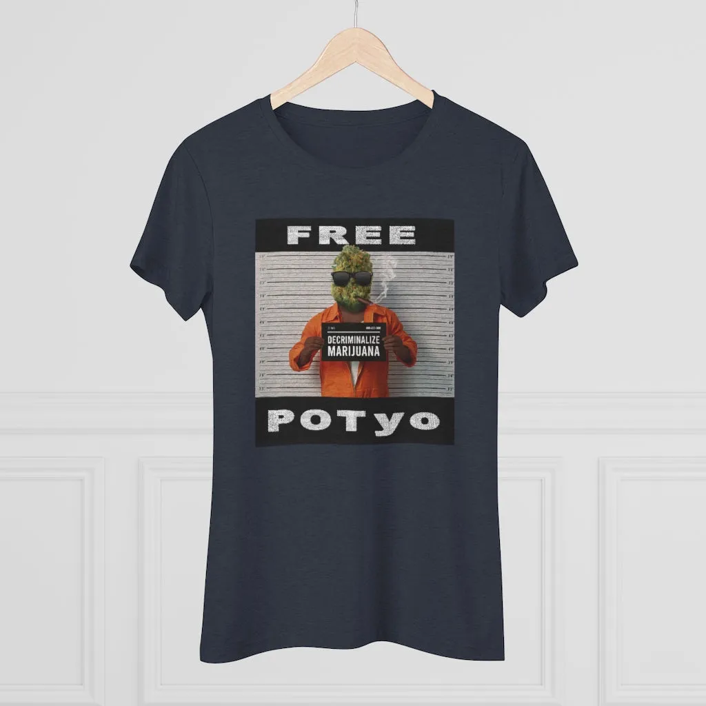 KCC  Women's T-shirts  Triblend Tee/ Free Potyo