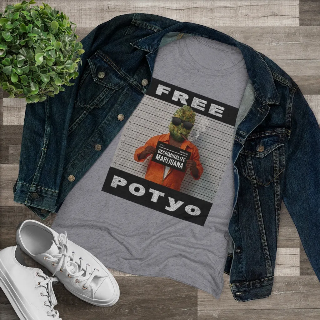 KCC  Women's T-shirts  Triblend Tee/ Free Potyo