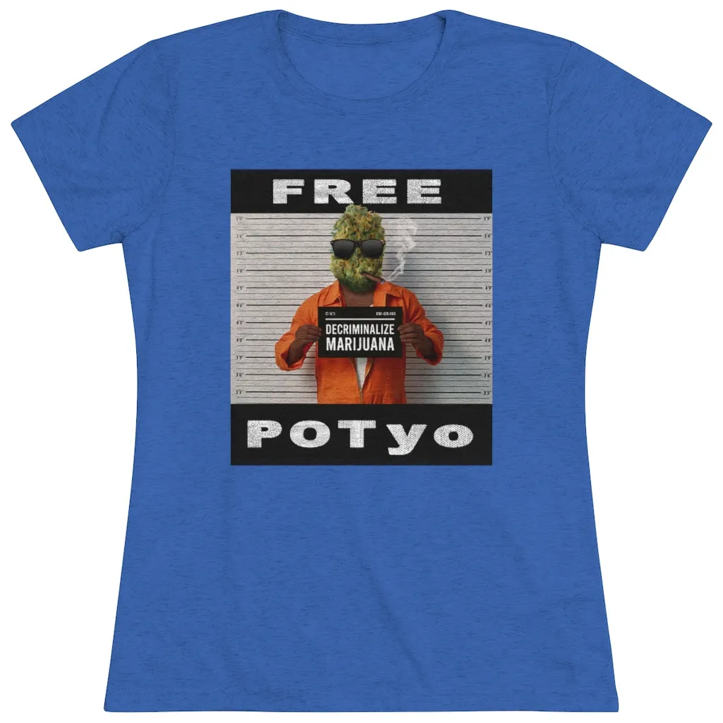KCC  Women's T-shirts  Triblend Tee/ Free Potyo