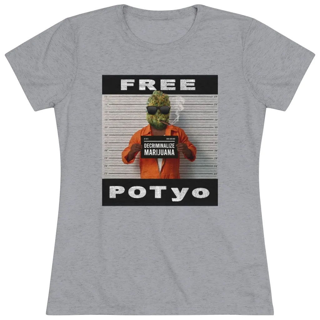 KCC  Women's T-shirts  Triblend Tee/ Free Potyo