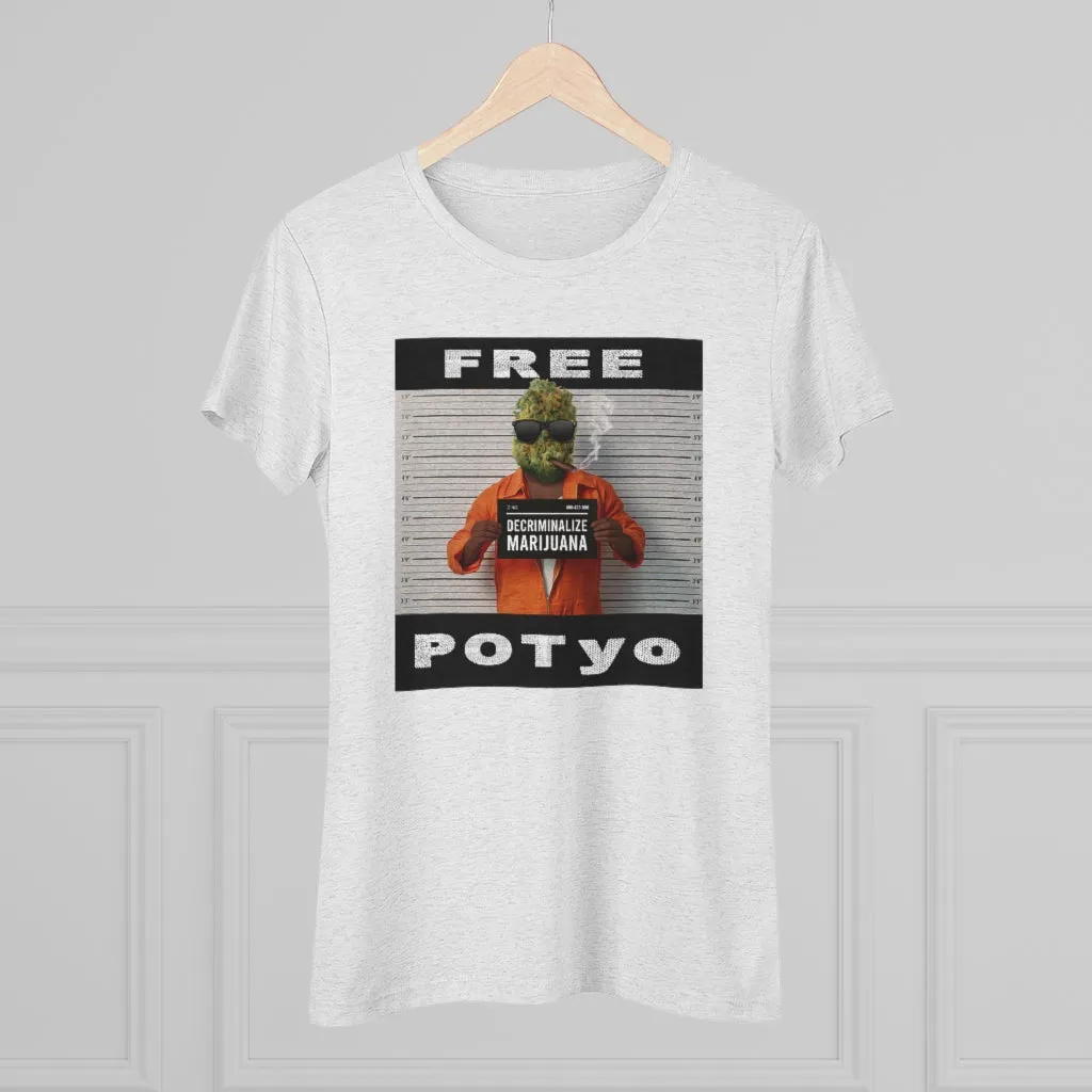 KCC  Women's T-shirts  Triblend Tee/ Free Potyo