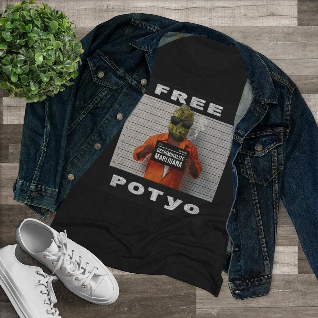 KCC  Women's T-shirts  Triblend Tee/ Free Potyo