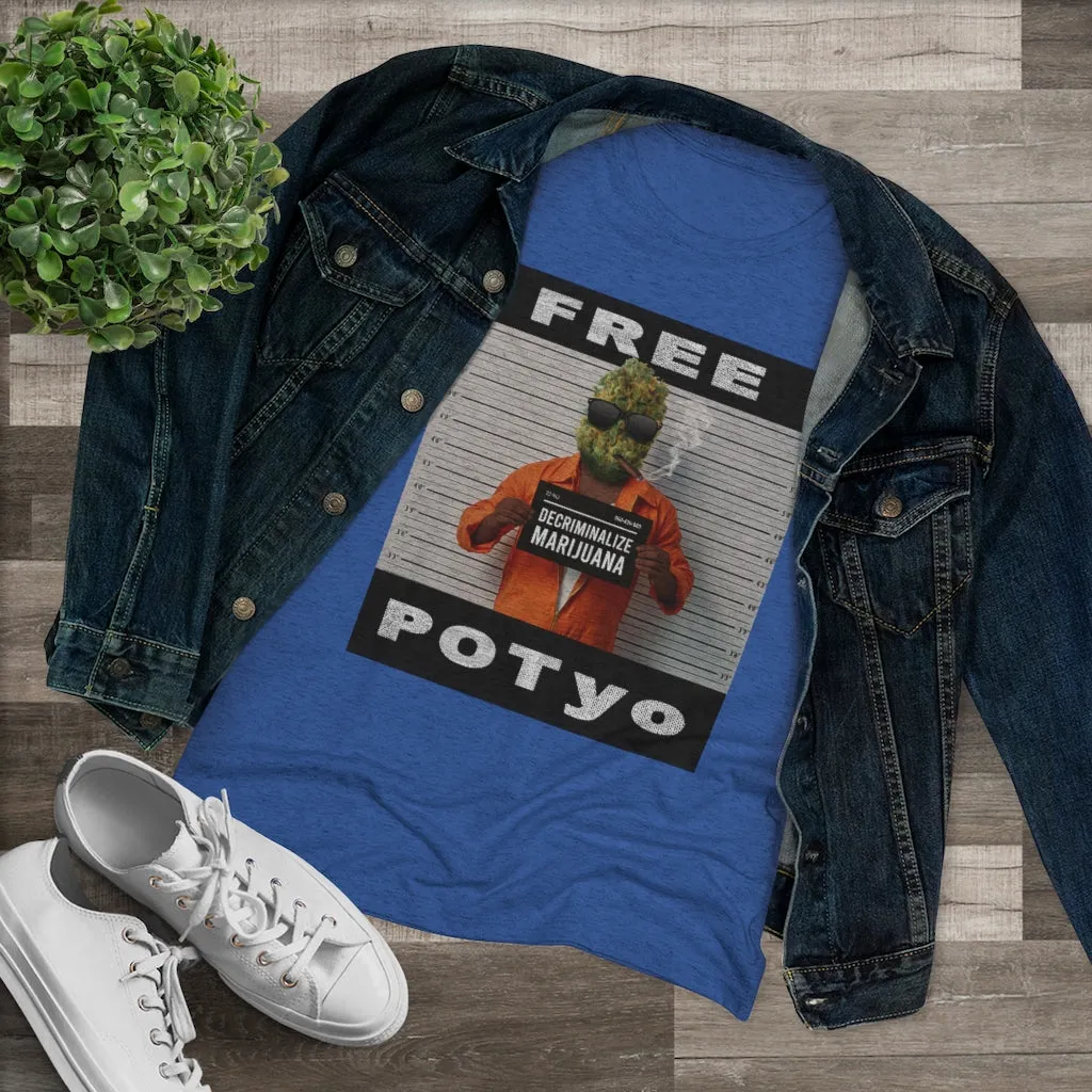 KCC  Women's T-shirts  Triblend Tee/ Free Potyo