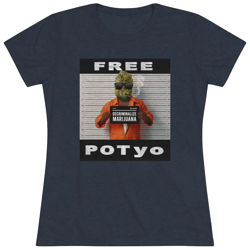 KCC  Women's T-shirts  Triblend Tee/ Free Potyo