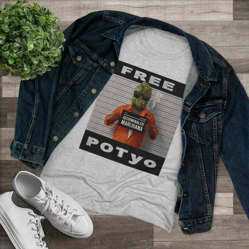 KCC  Women's T-shirts  Triblend Tee/ Free Potyo