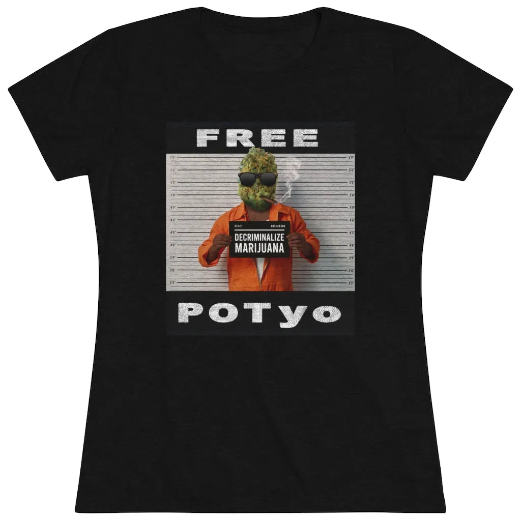 KCC  Women's T-shirts  Triblend Tee/ Free Potyo