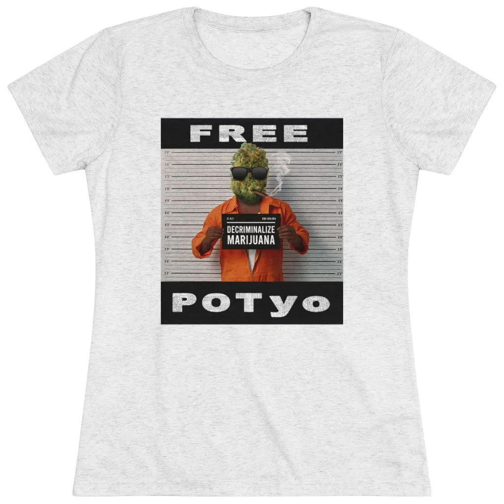 KCC  Women's T-shirts  Triblend Tee/ Free Potyo