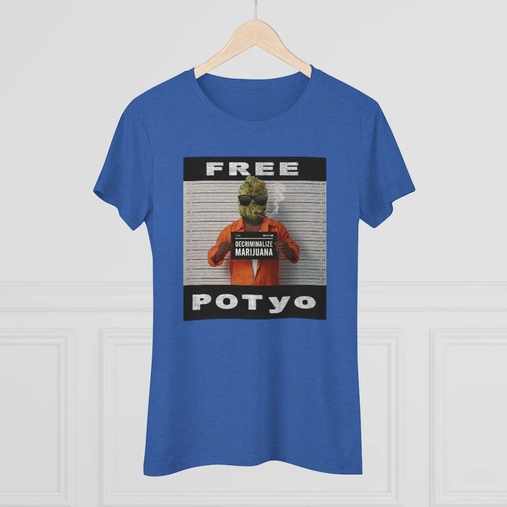 KCC  Women's T-shirts  Triblend Tee/ Free Potyo